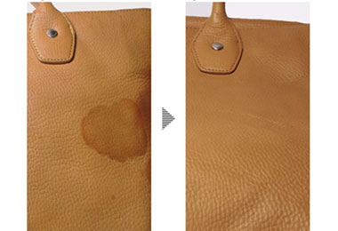 バックのシミ抜き・カラーリフレッシュ | ザ・レザードクターズ